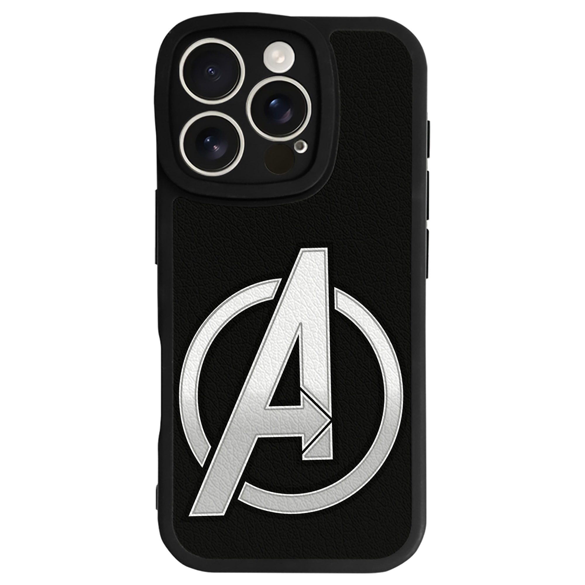 （画像用） アベンジャーズ The Avengers 【iPhone 16シリーズ対応】シリコンスマホケース（レザー調） 材質：シリコン